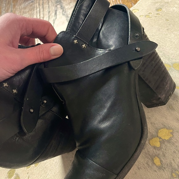 Rag & Bone Black Leather Harrow Booties - Picture 6 of 6